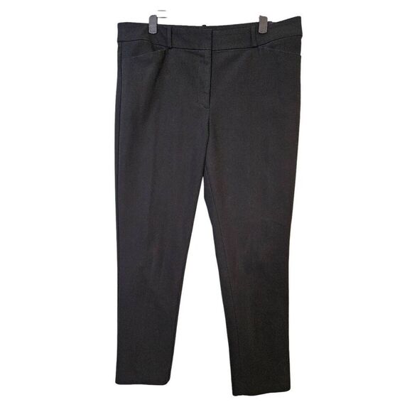 Loft black ankle length tapered pants. Size 12. - Picture 1 of 4